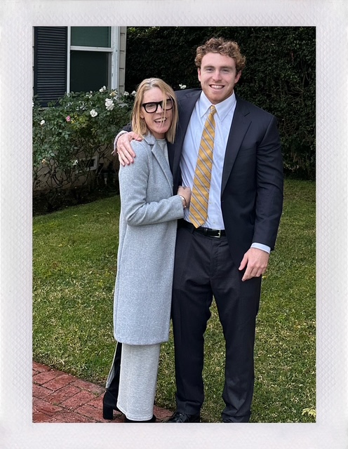 Barret with his mother