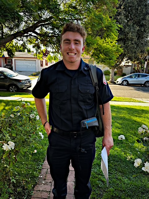 EMT off to work