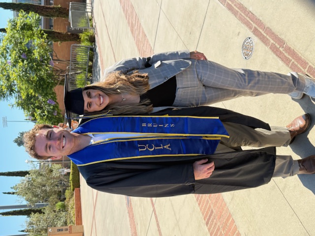 With girlfriend at UCLA graduation