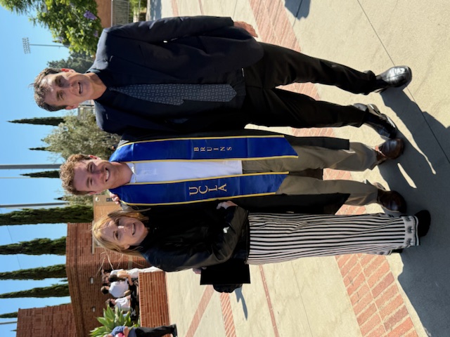 UCLA Extension graduation with parents