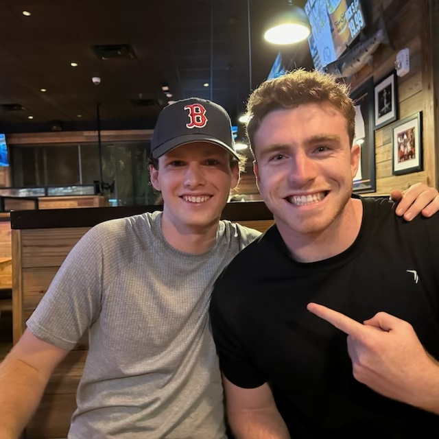 With cousin Finn
